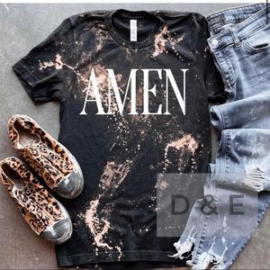 Charcoal bleached Amen Tee never been worn
